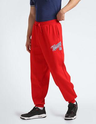 brand embroidered cotton blend college 85 sweat pants
