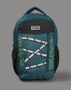brand print backpack