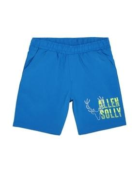 brand print bermuda shorts