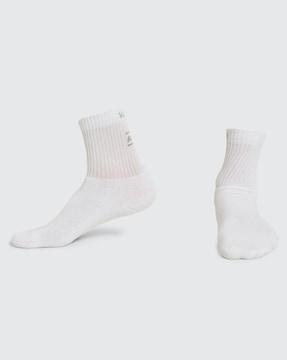 brand print cotton socks