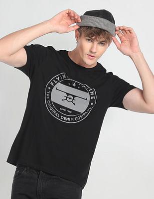 brand print cotton t-shirt