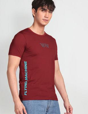 brand print crew neck t-shirt
