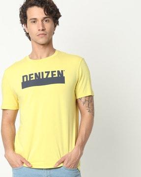 brand print crew-neck t-shirt