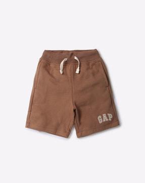 brand-print-slim-fit-shorts