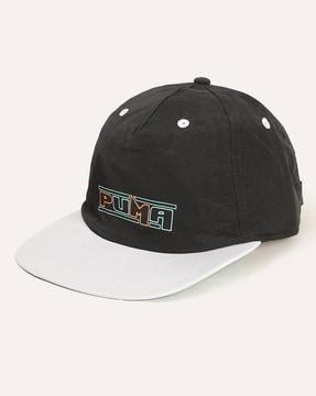 brand print snapback hat