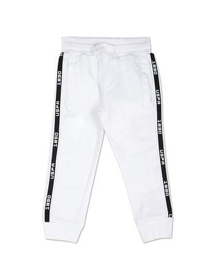 brand tape solid coordinate joggers