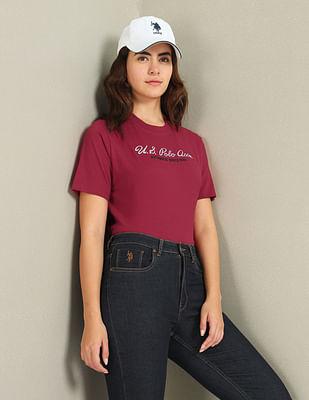 brand embroidered cotton t-shirt