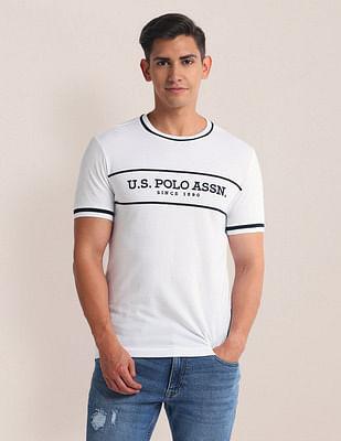 brand embroidered cotton t-shirt