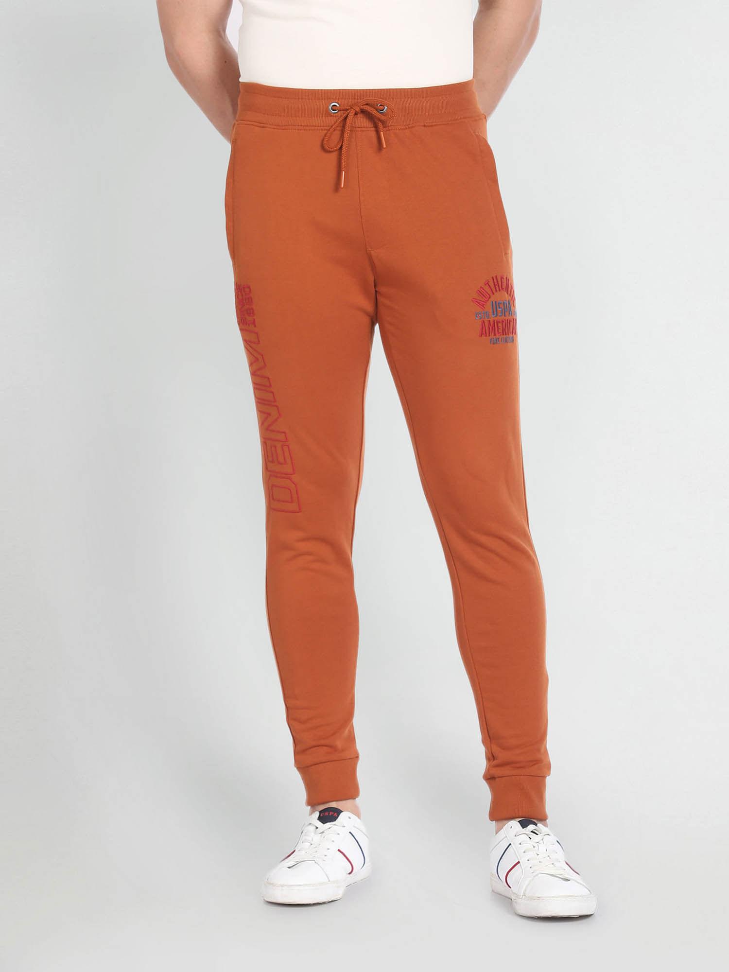brand embroidered joggers