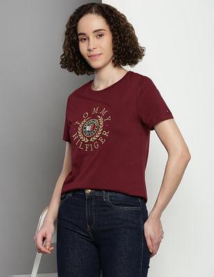 brand embroidered vivian t-shirt