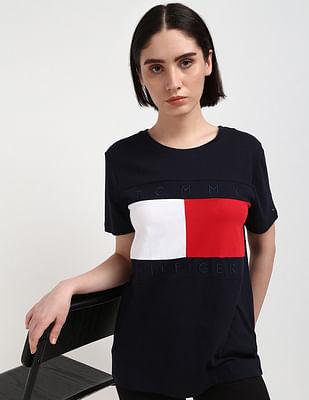 brand flag crew neck t-shirt