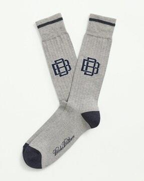 brand-knit mid-calf length socks