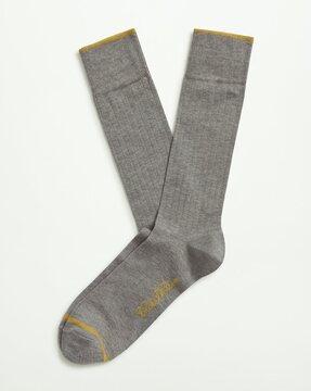 brand pattern crew socks