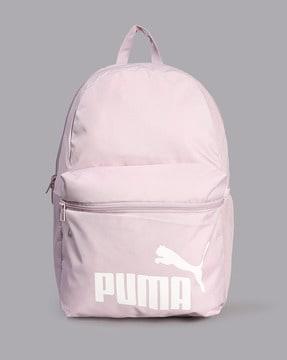 brand print backpack