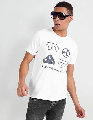 brand print cotton t-shirt