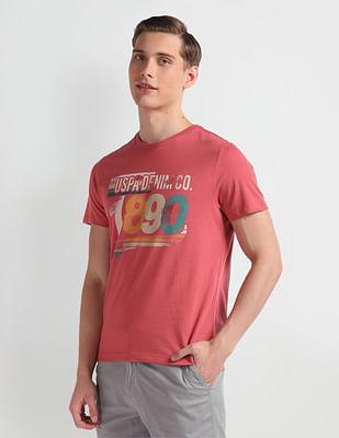 brand print cotton t-shirt