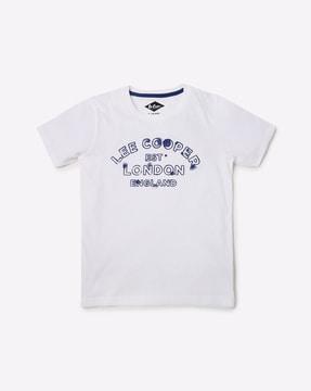 brand print crew-neck t-shirt