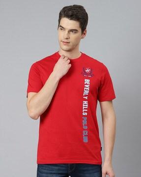 brand print crew-neck t-shirt