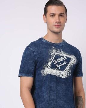 brand print crew-neck t-shirt