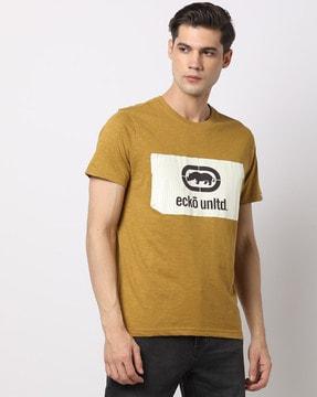 brand print crew-neck t-shirt