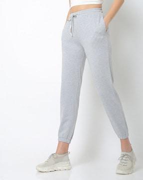 brand print joggers with insert pockets