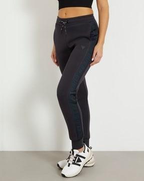 brand print joggers with insert pockets