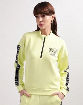brand print pullover hoodie
