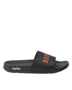 brand print slip-on slides