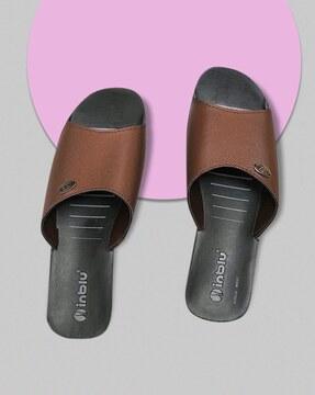 brand print slip-on slides