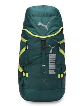 brand print sports backpack