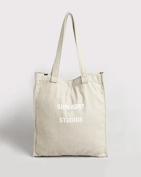 brand print studio shopper trench bag
