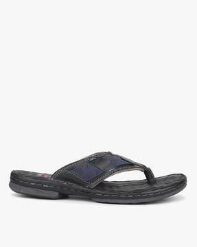 brand print thong-strap flip-flops