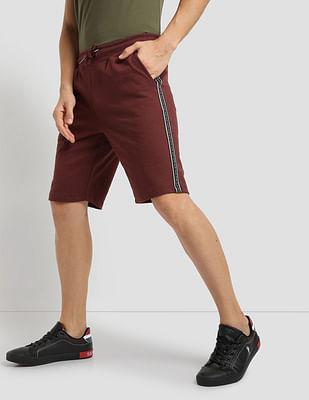 brand tape performance shorts