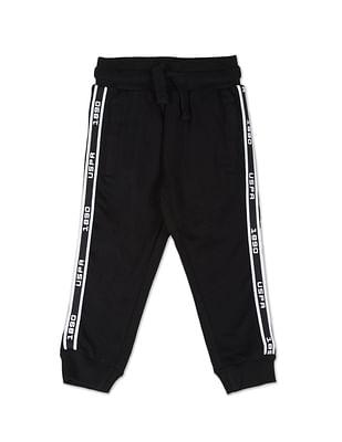 brand tape solid coordinate joggers