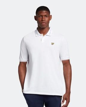 branded ringer polo t-shirt