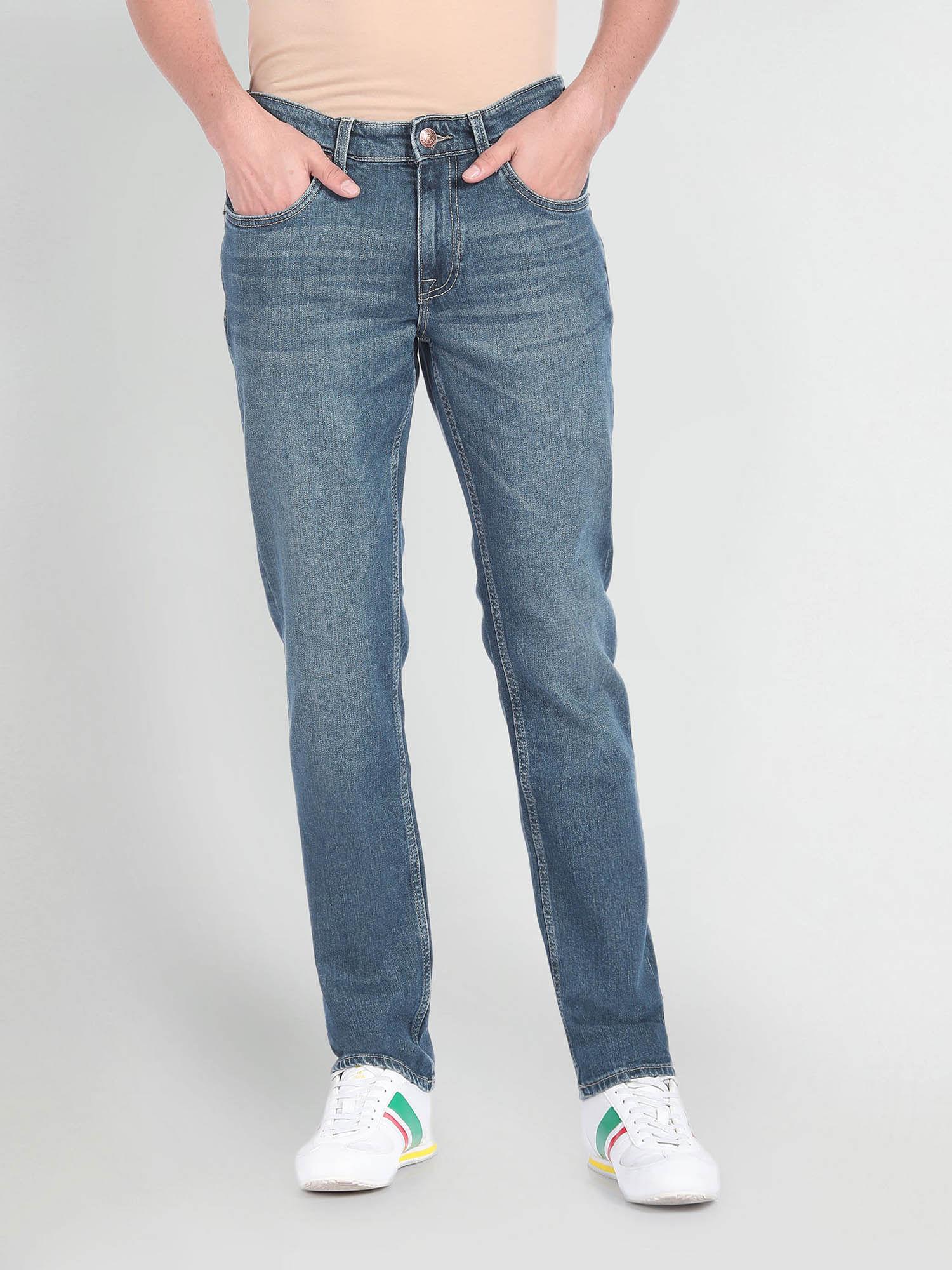 brandon slim tapered fit blue jeans