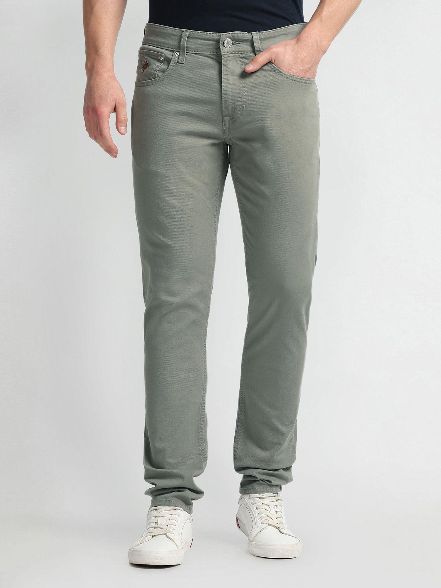 brandon slim tapered fit green jeans