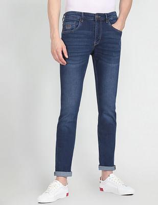 brandon slim tapered fit stone wash jeans