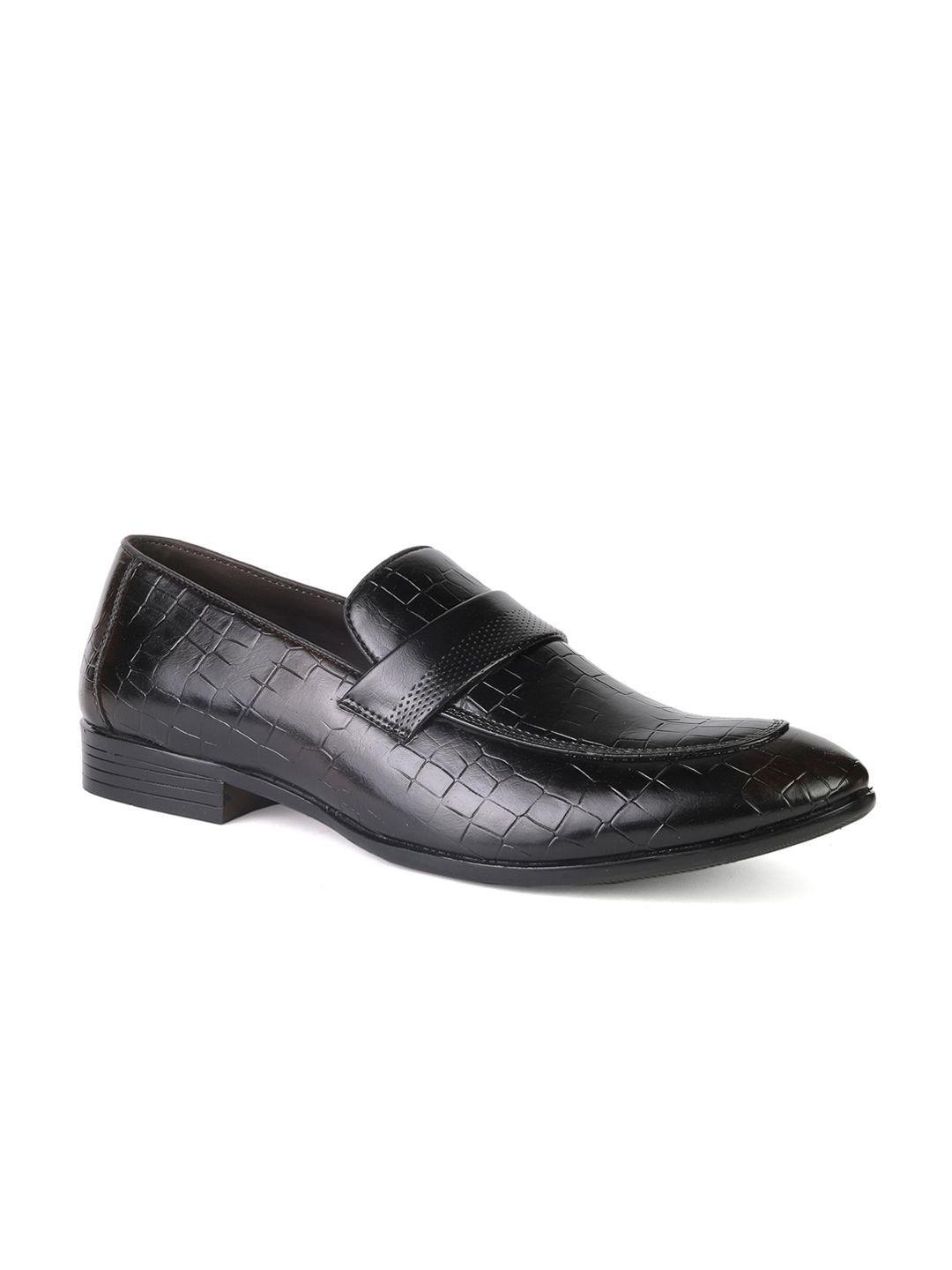 bratva men textured formal loafers