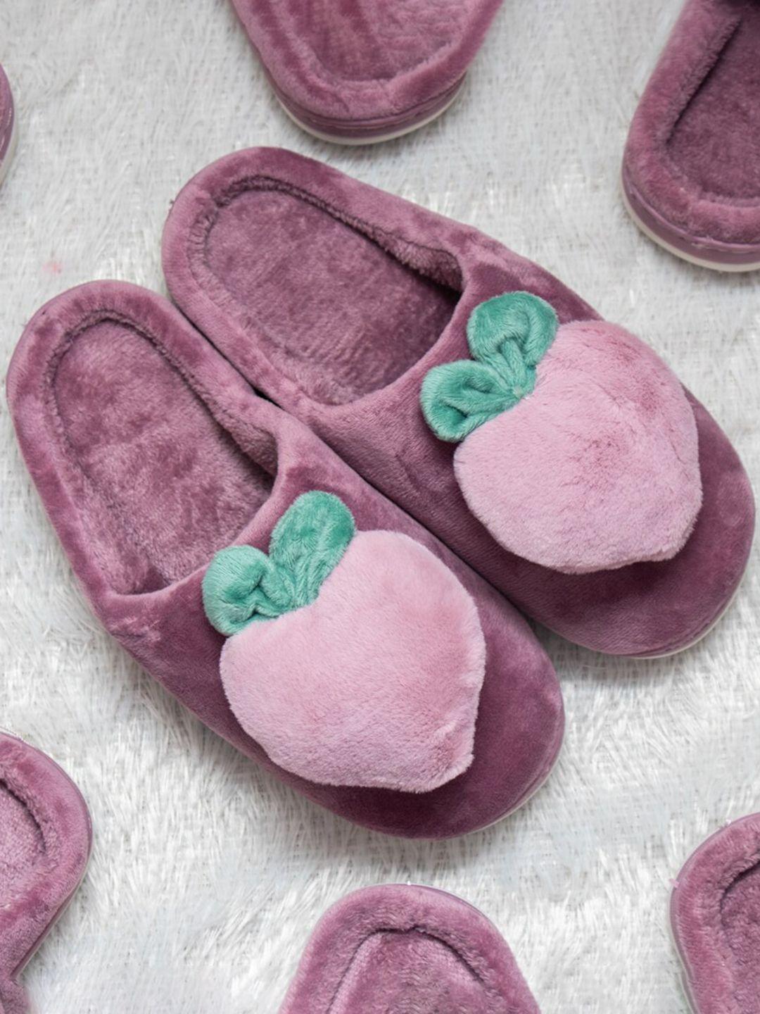 brauch women purple room slippers