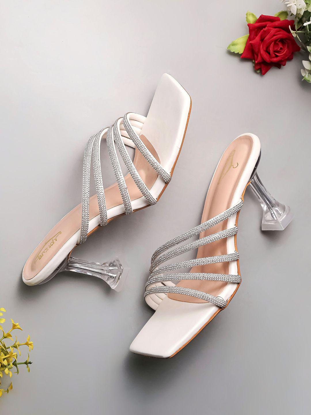 brauch embellished square toe stiletto heels