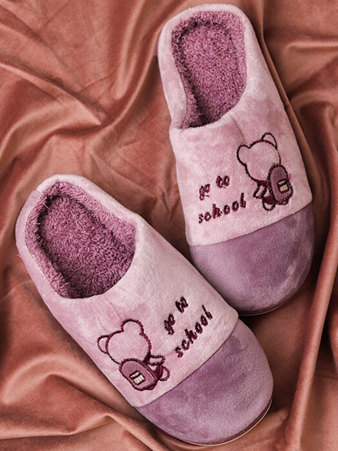 brauch women purple & pink room slippers