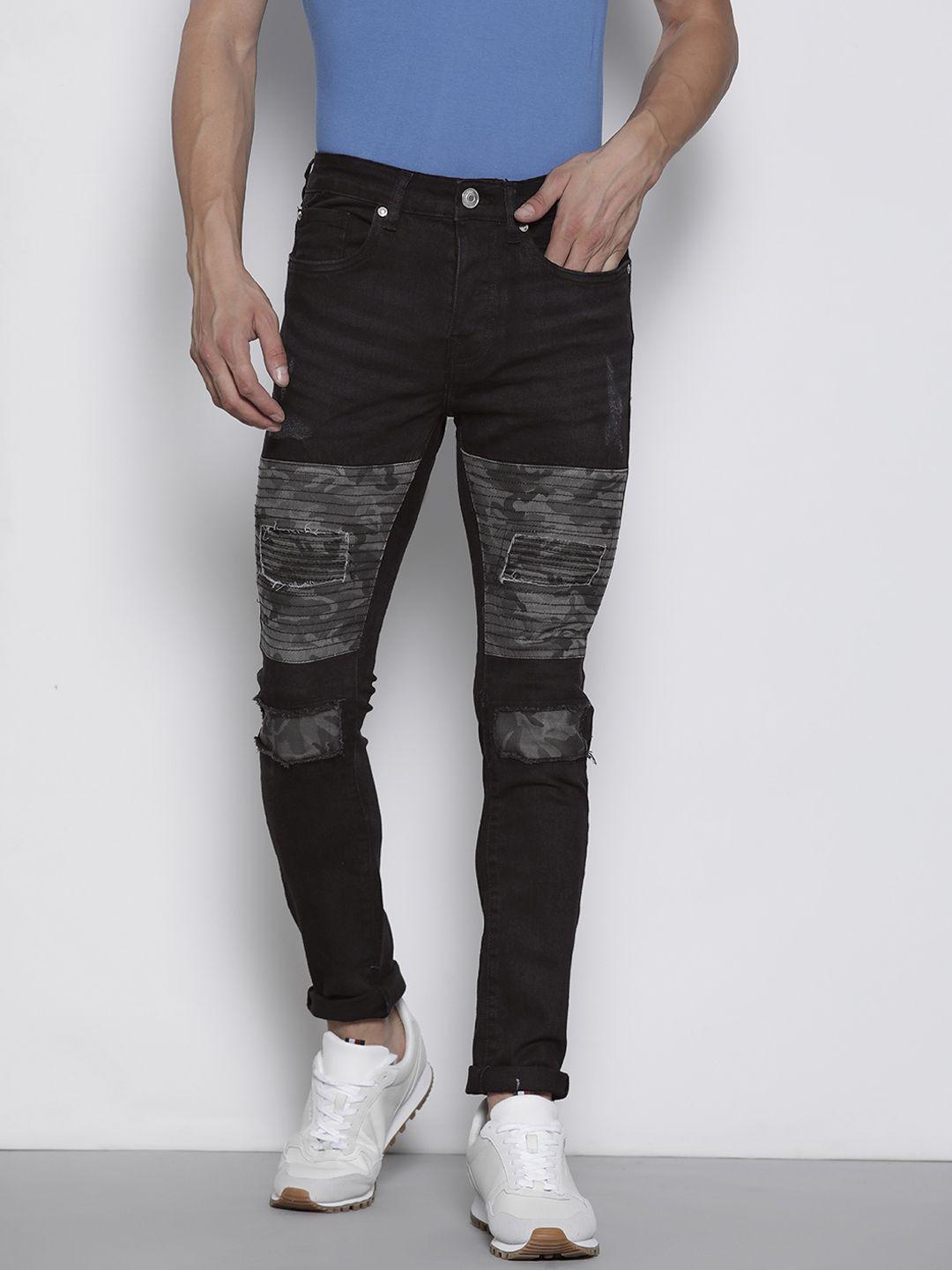 brave soul men skinny fit mildly distressed stretchable jeans