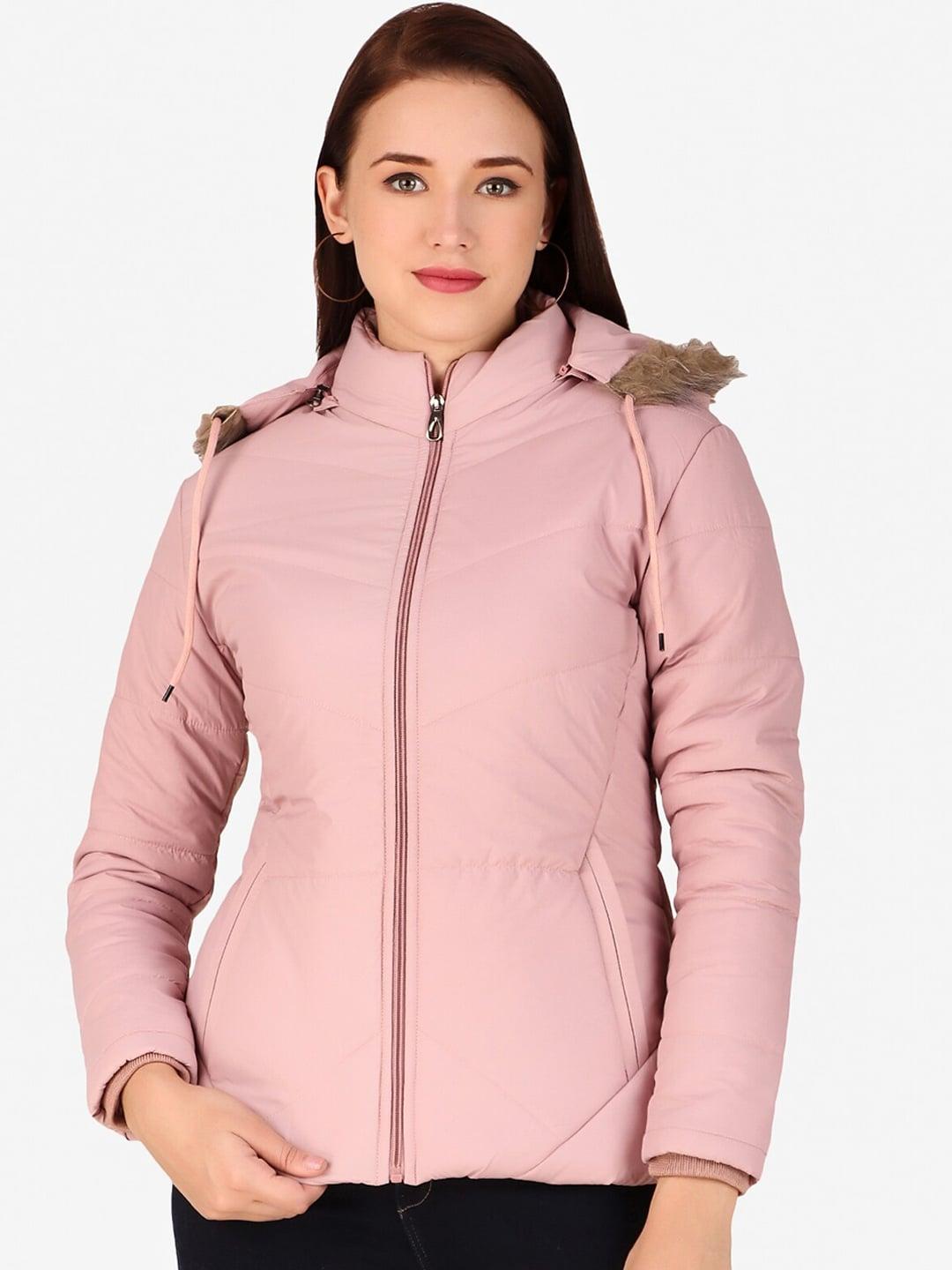 brazo women pink lightweight parka jacket