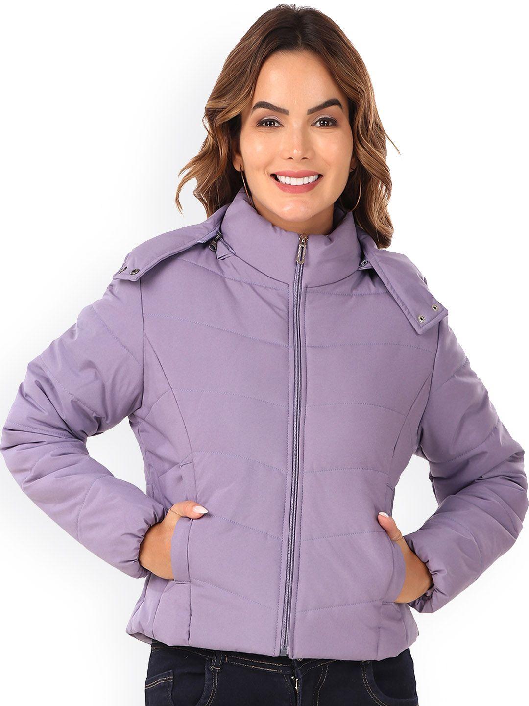 brazo hooded long sleeves lightweight puffer jacket