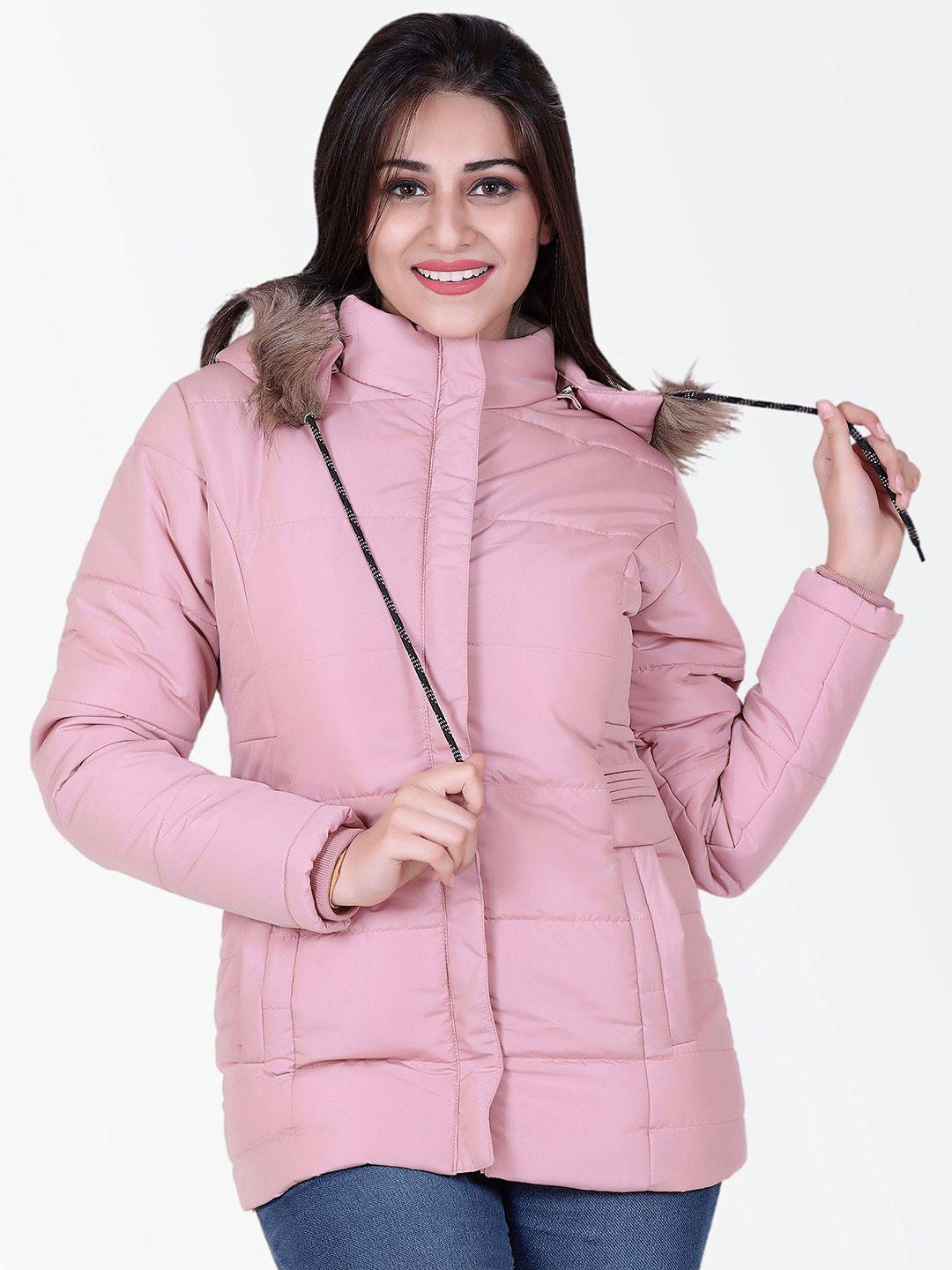 brazo lightweight faux fur trim longline hooded parka jacket