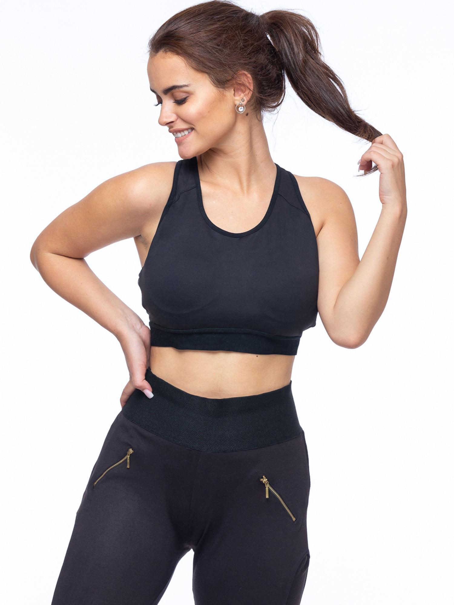 brc-01b racers black sports bra