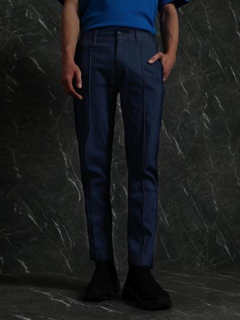 breakbounce blue slim fit trousers