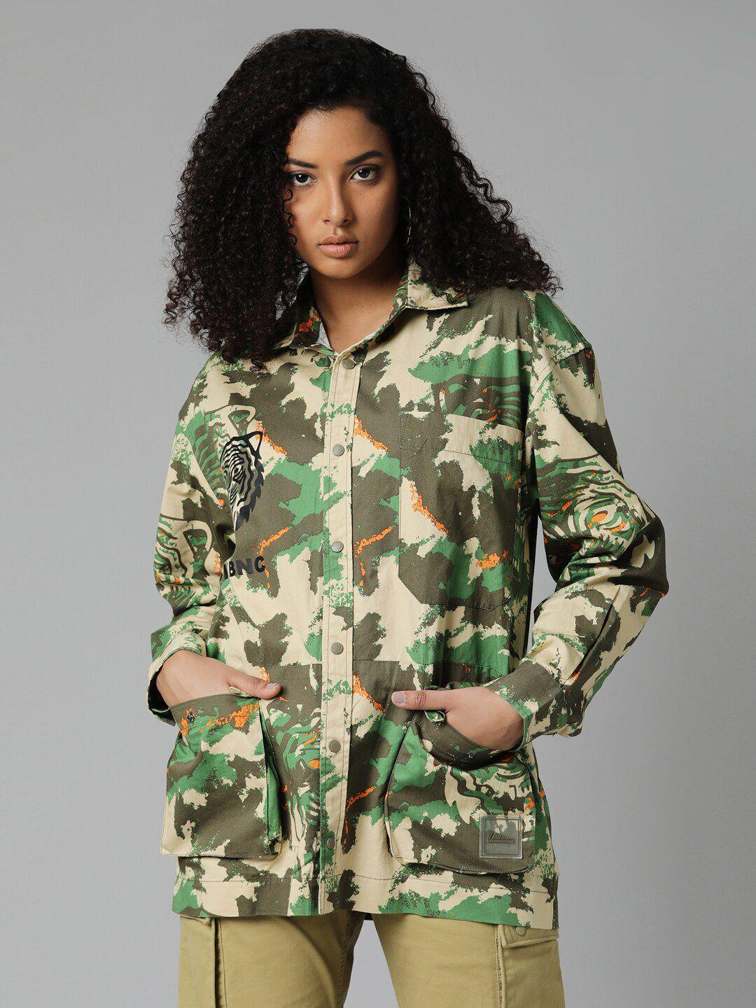 breakbounce classic camouflaged casual shirt
