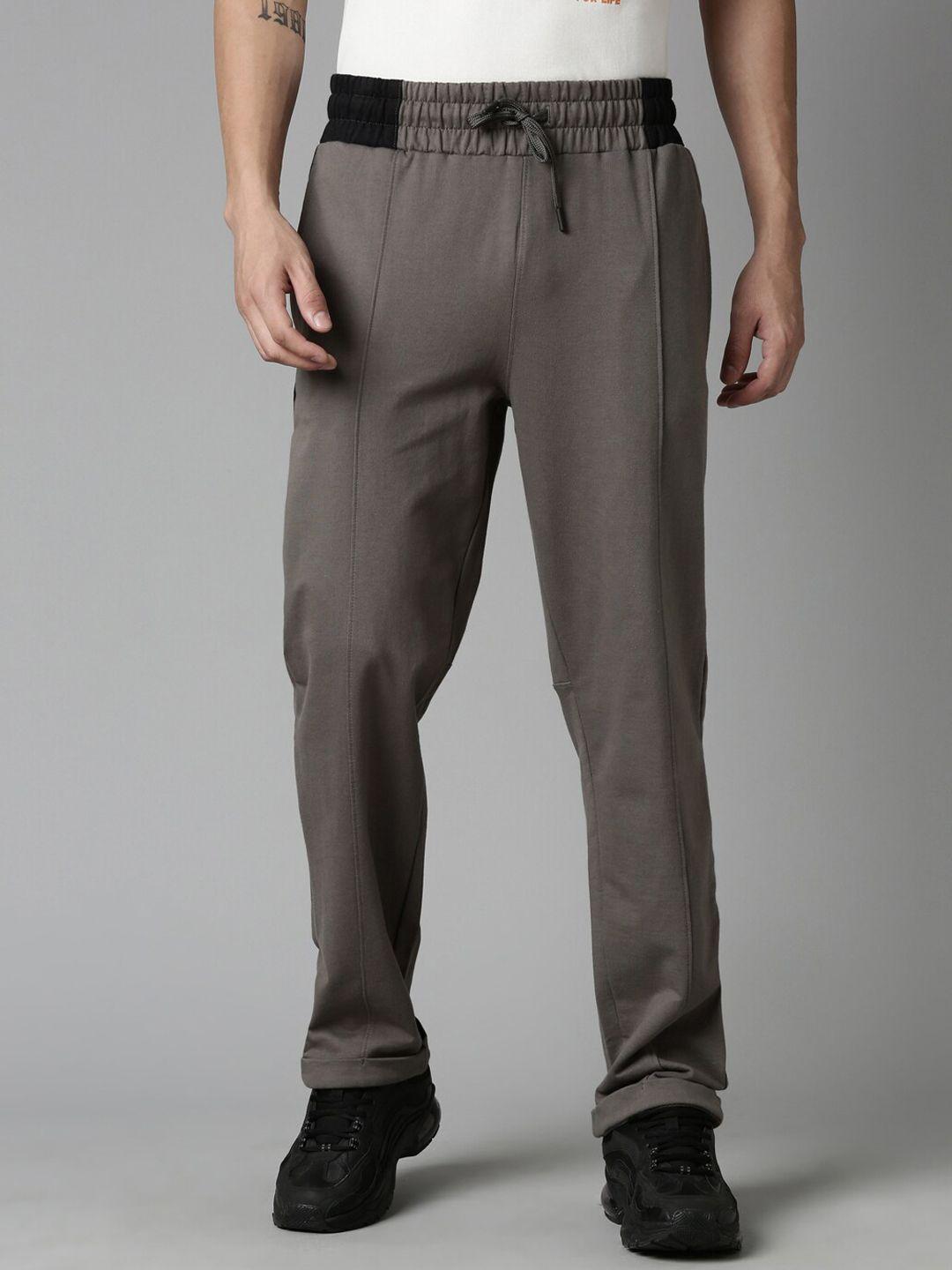 breakbounce men cotton straight-fit track pants